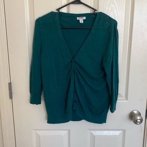 3/4 length Teal Cardigan
